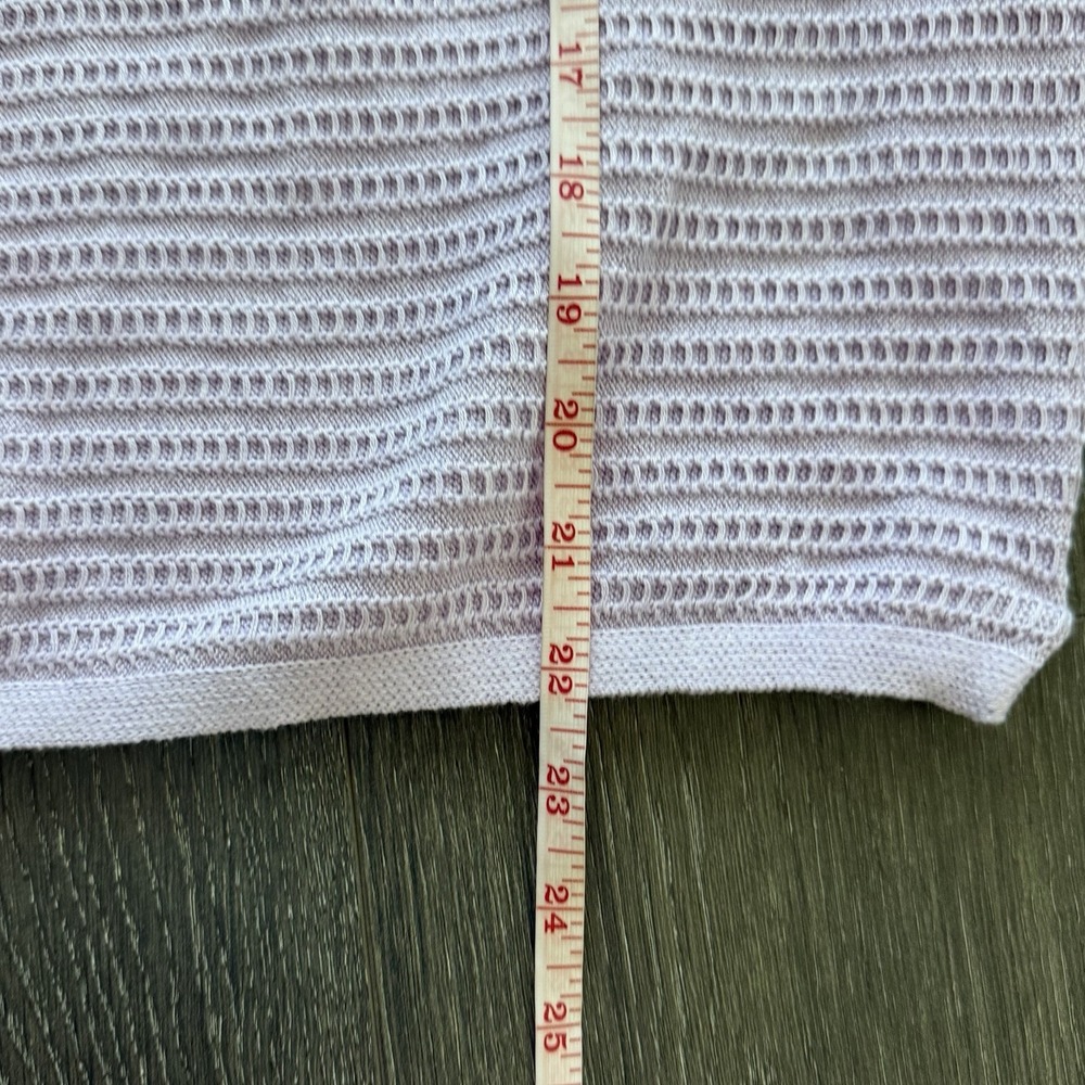 Poetry NWT Lavender 100% Organic Cotton Sweater Sz 18 Coastal Boho Minimalist - Picture 8 of 10